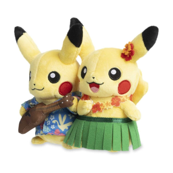 Authentic Pokemon Center plush Tropical Pikachu couple WCS 2024 20cm (wide)